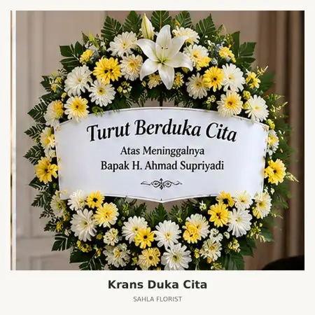 Krans Bunga Duka Jemursari